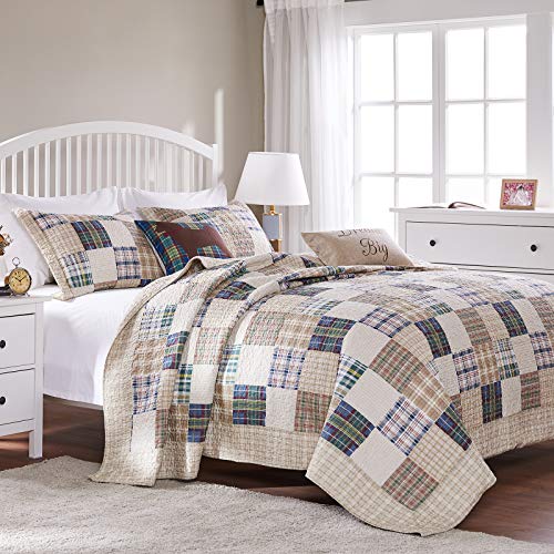 Greenland Home 2-Piece Oxford Quilt Set, Twin, Multicolor