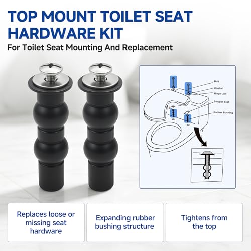 Numano THU651 Toilet Seat Mounting Hardware Kit | Compatible with TOTO