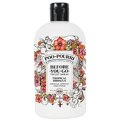 Poo-Pourri Before-You-Go Toilet Spray Refill, Tropical Hibiscus, 16 Fl Oz
