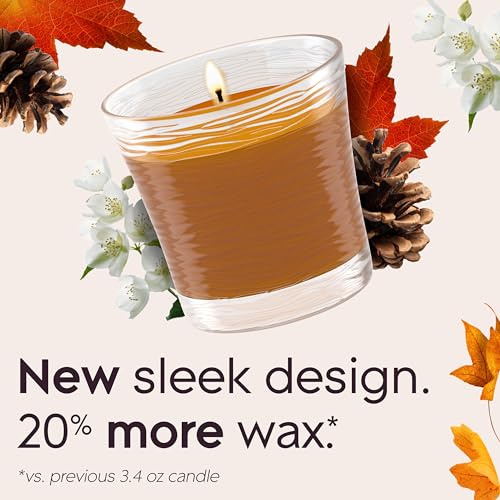 Glade Cashmere Woods Scented Candle Jar, 4.08 Oz, 2 Count