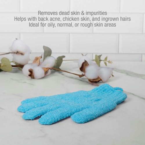 Red by Kiss Body Exfoliating Bath Mitten Glove for Smoother Skin