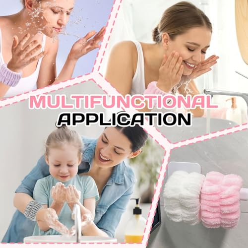 OLLBIT Microfiber Face Washing Wrist Towels 6PCS Absorbent Spa Bands