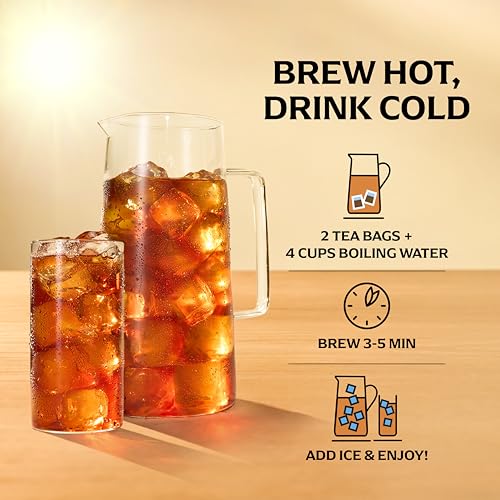 Lipton Unsweetened Iced Tea Bags Family Size 24-Count