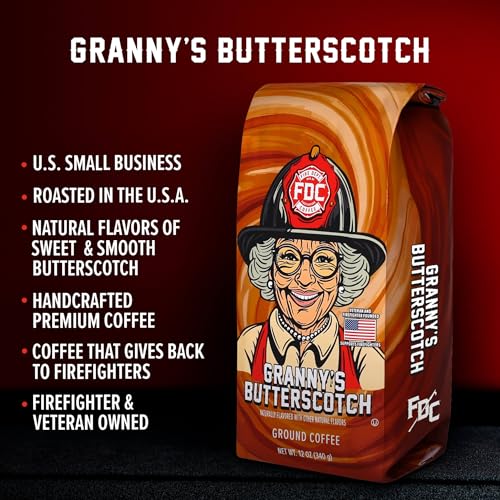 Granny's Butterscotch Whole Bean Coffee - 12oz | Fire Department Coffee