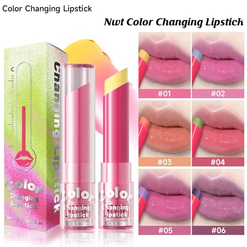 BERALLOYE 2-Pack pH Color Changing Lip Balm and Glossy Stain