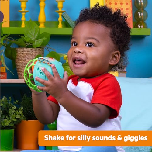Bright Starts Giggle & Rattle Gift Set - Sensory Baby Toys for Newborns, 2-Pack