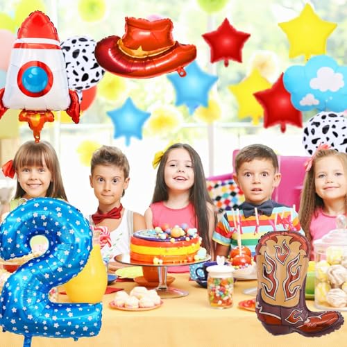 Toy Themed 2nd Birthday Balloon Set - Two Infinity and Beyond Party Decor