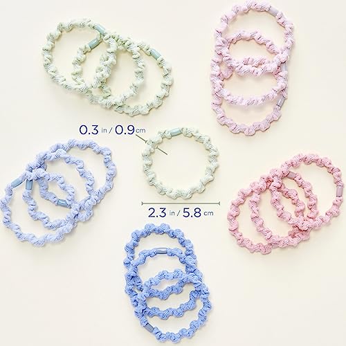 Cozeasy Fabric Hair Ties and Elastics 20 Pack No Damage Ponytail Holders