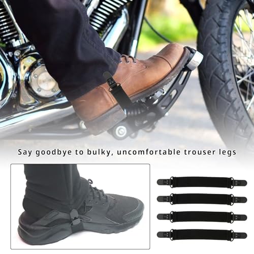 4 Pack Adjustable Elastic Stirrups for Riding Pants & Cowboy Boots