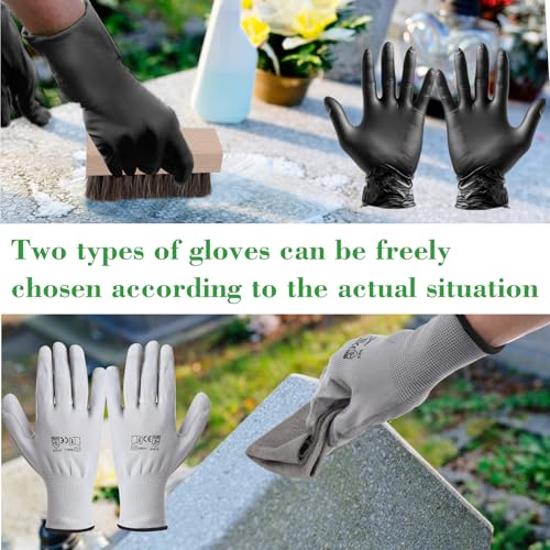 Grave Headstone Cleaning Kit for Granite Stone Tombstone Maintenance