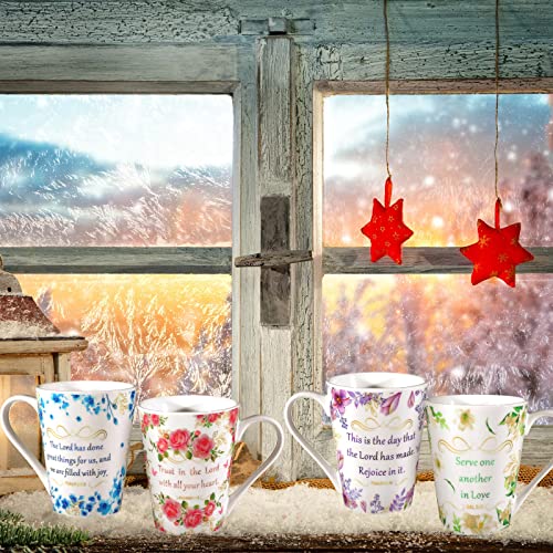 Christian Gift Set with Bible Verse Mugs & Journals - Religious Inspirational Gifts for Women