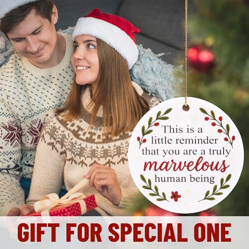 Ceramic Thank You Ornament for Women - Teacher & Friendship Gift