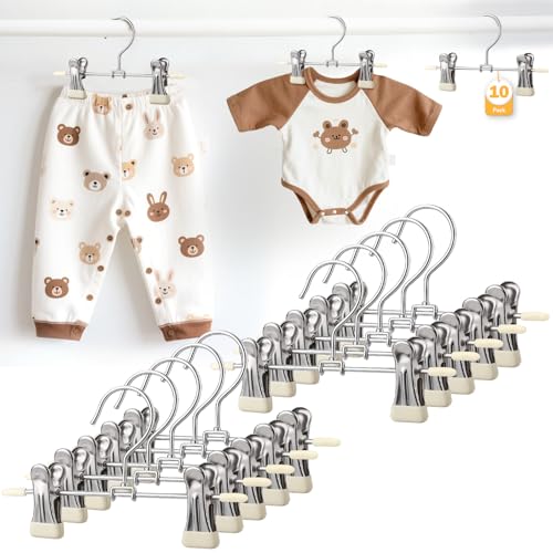 Mity Rain 10-Pack Baby Hangers with 360° Rotatable Clips