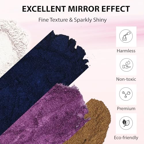 Silver Chrome Nail Powder - 2g Metallic Mirror Effect Art Pigment