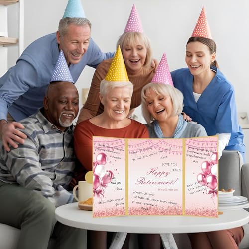 Large Happy Retirement Card for Women - 18.1" x 12.2"