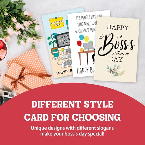 Leadership Quote Boss Day Card - Thank You Gift for Him/Her