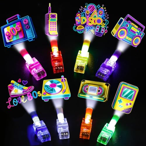 24PCS 80s Finger Lights Party Favors - Neon Glow Designs