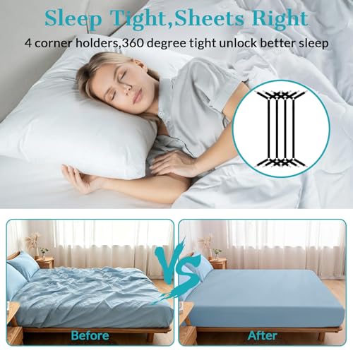 Adjustable Bed Sheet Straps with Criss-Cross Design - 2 Pack