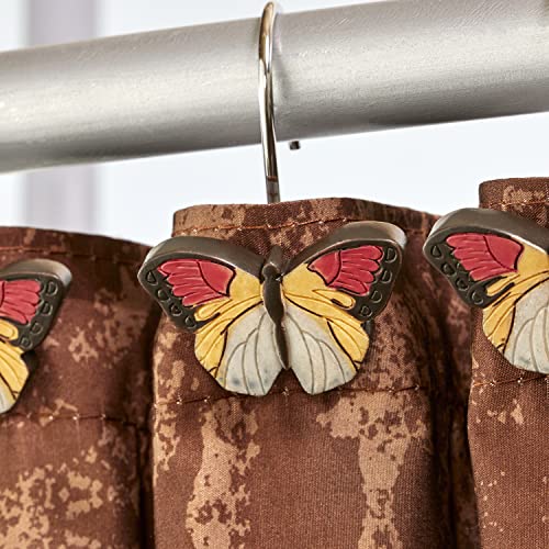 SKL Home Words of Faith Shower Curtain Hooks, 12-Pack Decorative Rings