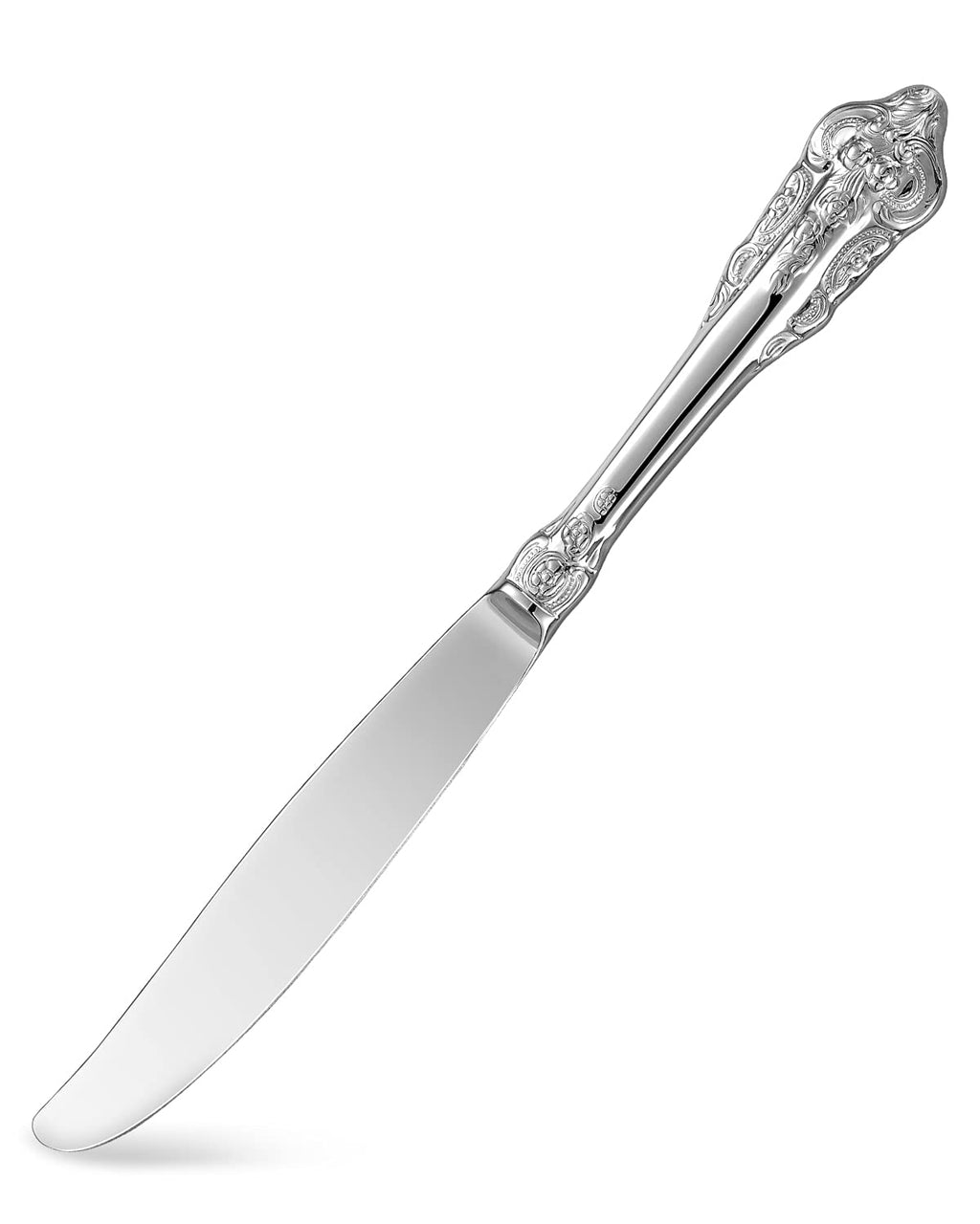 KEAWELL Luxury 20 Pieces 18/10 Stainless Steel Flatware set, Service for 4, silver plated with gold accents, Fine Silverware set and Dishwasher Safe (Silver)