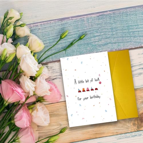 Cute Ladybug Birthday Card with Envelope for Friends and Family