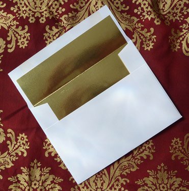 Christmas Greeting Cards Set with Gold Foil Envelopes - 15 Cards in Red Box