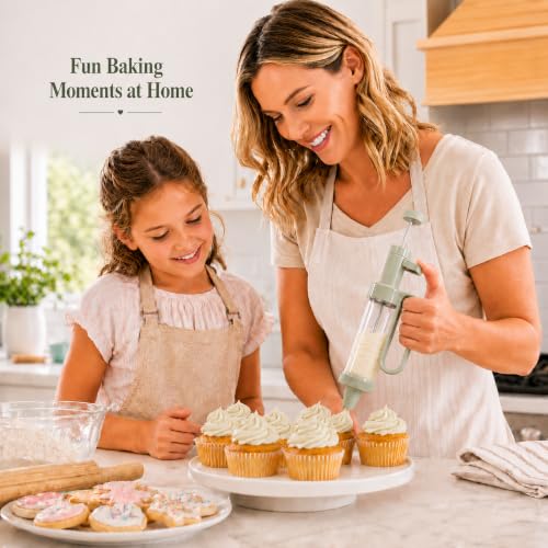 Tamodan Cake Decorating Gun Set - 7-Piece Icing Dispenser Kit