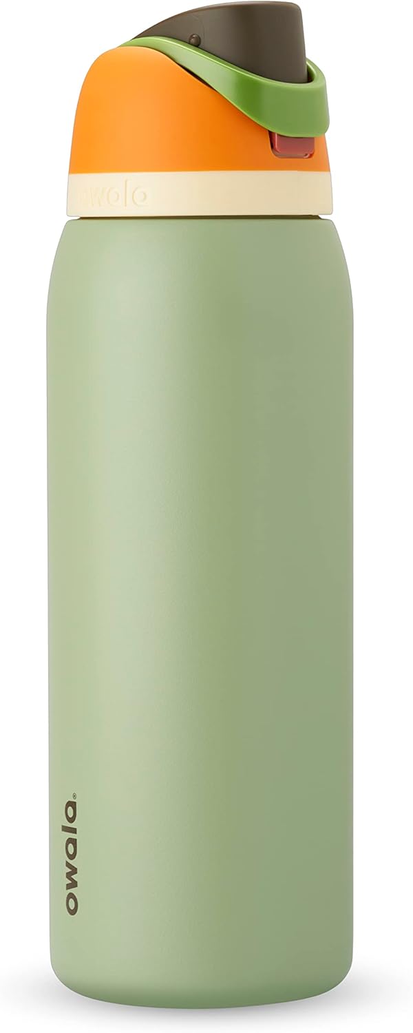 Owala FreeSip Insulated Stainless Steel Water Bottle - BPA-Free, 40 Oz, Camo Cool Design for Travel