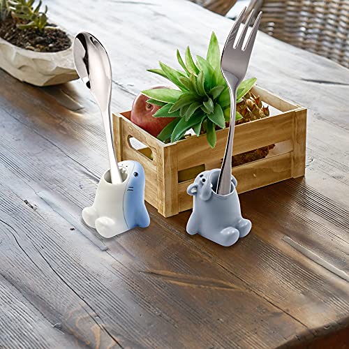 SNOMEL Shark Cartoon Toothbrush Holder - Fun Resin Toothbrush Stand for Kids & Adults