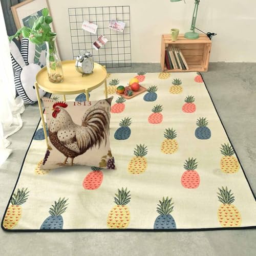 Mugod Retro Beige Chicken Rooster Throw Pillow Cover 18x18