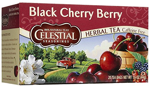 Celestial Seasonings Black Cherry Berry Herbal Tea - 20 Count, Pack of 6