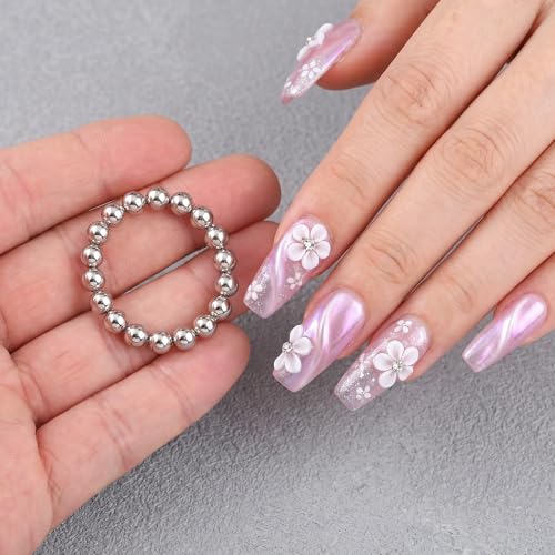 Apojgitn 20PCS 5mm Cat Eye Nail Magnet Balls - Magnetic Beads for Nail Art