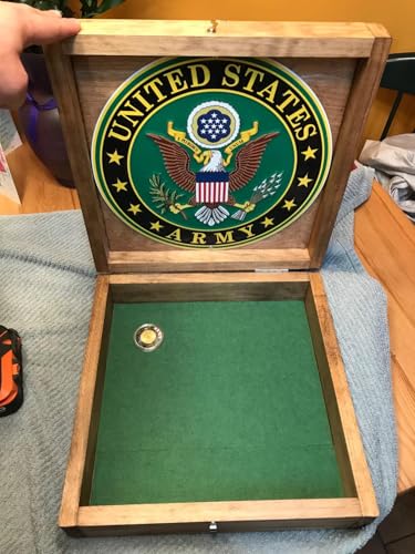 Green United States Army Logo Metal Sign - 12 Inch Round Wall Decor