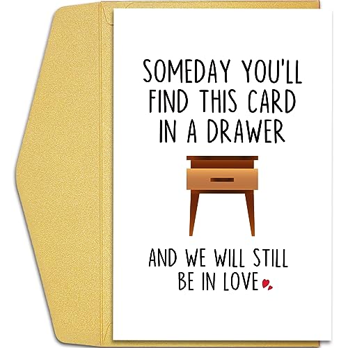 Funny Anniversary Card for Husband Wife, Hilarious Love Greeting Card