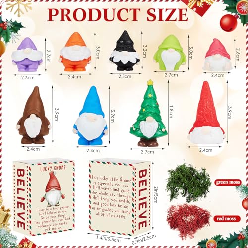 Wonderjune Christmas Coworker Gifts Set - 18 Mini Gnomes & Holiday Boxes (Variation of THIS listing)