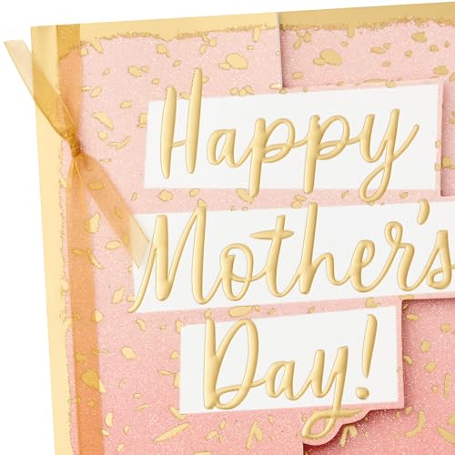 Hallmark Mother's Day Card with Gold Foil Confetti Design