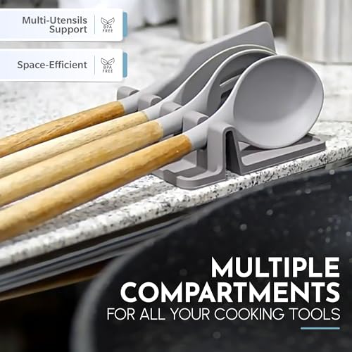 Silicone Utensil Rest Pad - Heat-Resistant Kitchen Tool Organizer