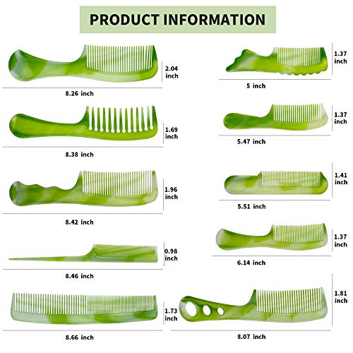 Ronchall 10-Piece Hair Comb Set for Styling, Fine and Coarse Hair
