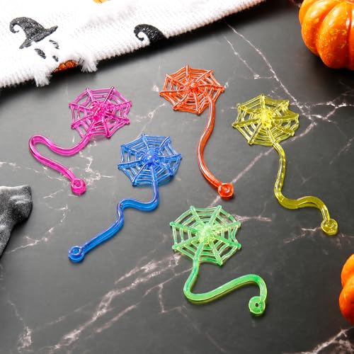 Yeetec 12-Pack Sticky Spider Web Hands - Stretchy Sensory Party Favors