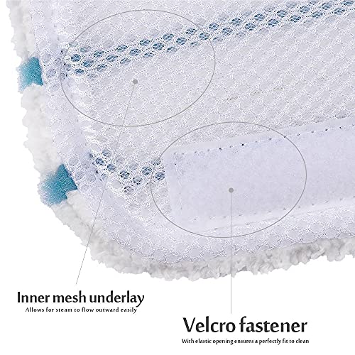 Hovico 5 Pack Washable Microfiber Cleaning Pads for Black+Decker Steam Mops - Style B