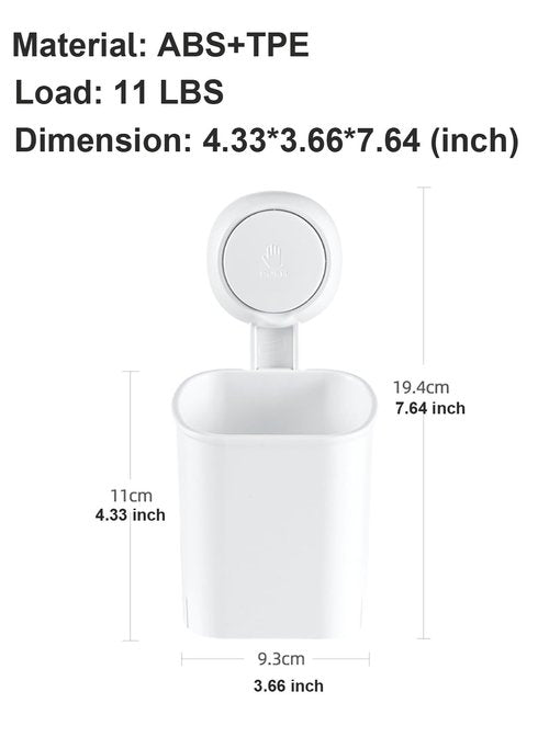 Suction Cup Organizer, Kitchen Tableware Holder, Toothbrush Holder, Durability, Removable, Waterproof
