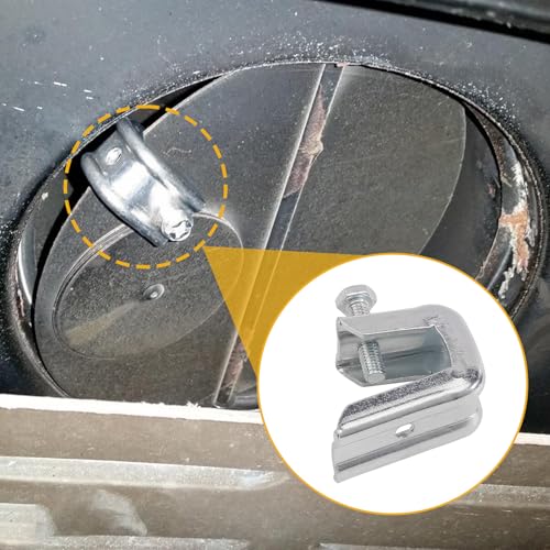 Stainless Steel Fireplace Damper Clamp - 2 Pack for Gas Logs