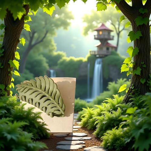 Green Leaf Hair Claw Clip 3.5 Inch Non-Slip Hair Jaw Clamp