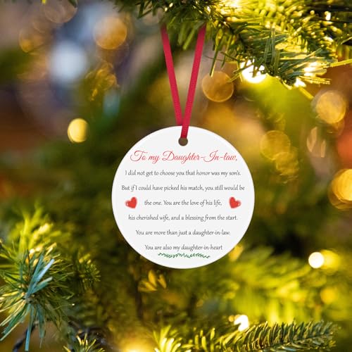 Ceramic Ornament Gift for Daughter-in-Law - Family Appreciation