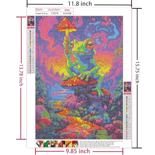 Amz Camel 5D Diamond Art Kit - Mosaic Frog Painting (12x16)