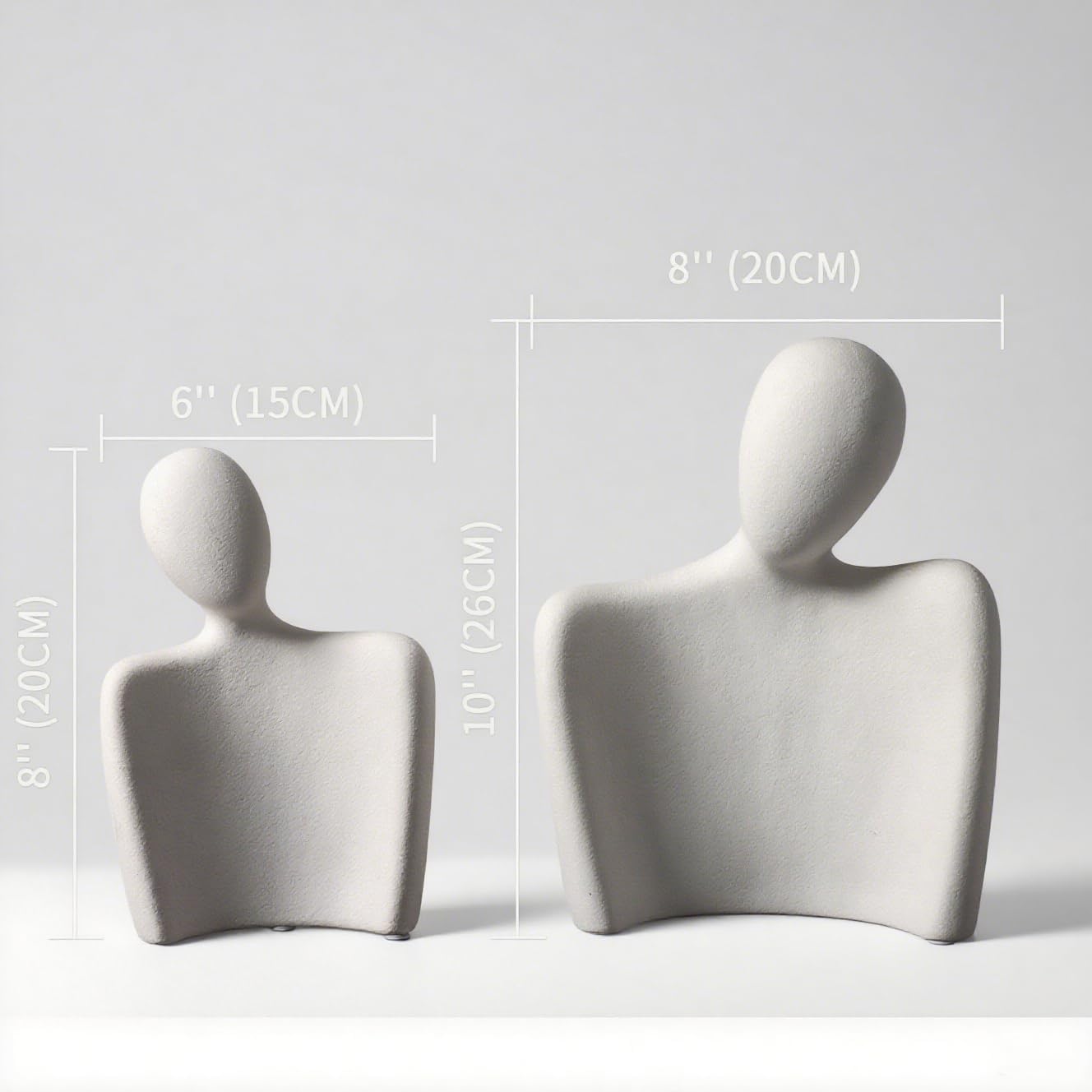Modern Home Decor | Hugging Couple Sculpture by [Brand Name] - White Ceramic Figurine for Living Room & Bedroom