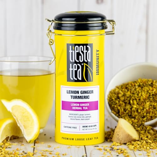 Tiesta Tea Lemon Ginger Turmeric Loose Leaf Herbal Tea 5oz - Fresh & Premium