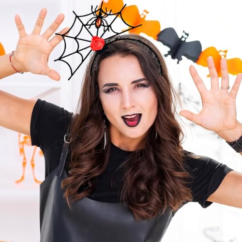 Pensar Spider Web Halloween Headband for Costume & Cosplay