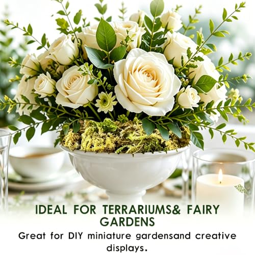 Natural Green Faux Moss - 200g Artificial Moss for DIY Decor