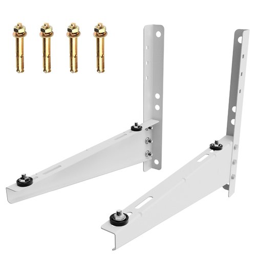 ZUAVIALA Outdoor Mini Split Wall Mounting Bracket for 9000 Btu to 18000 Btu Ductless Mini Split Air Conditioner AC Heat Pump Systems, Heavy Duty AC Support Bracket for Outside, Holds Up to 330lbs